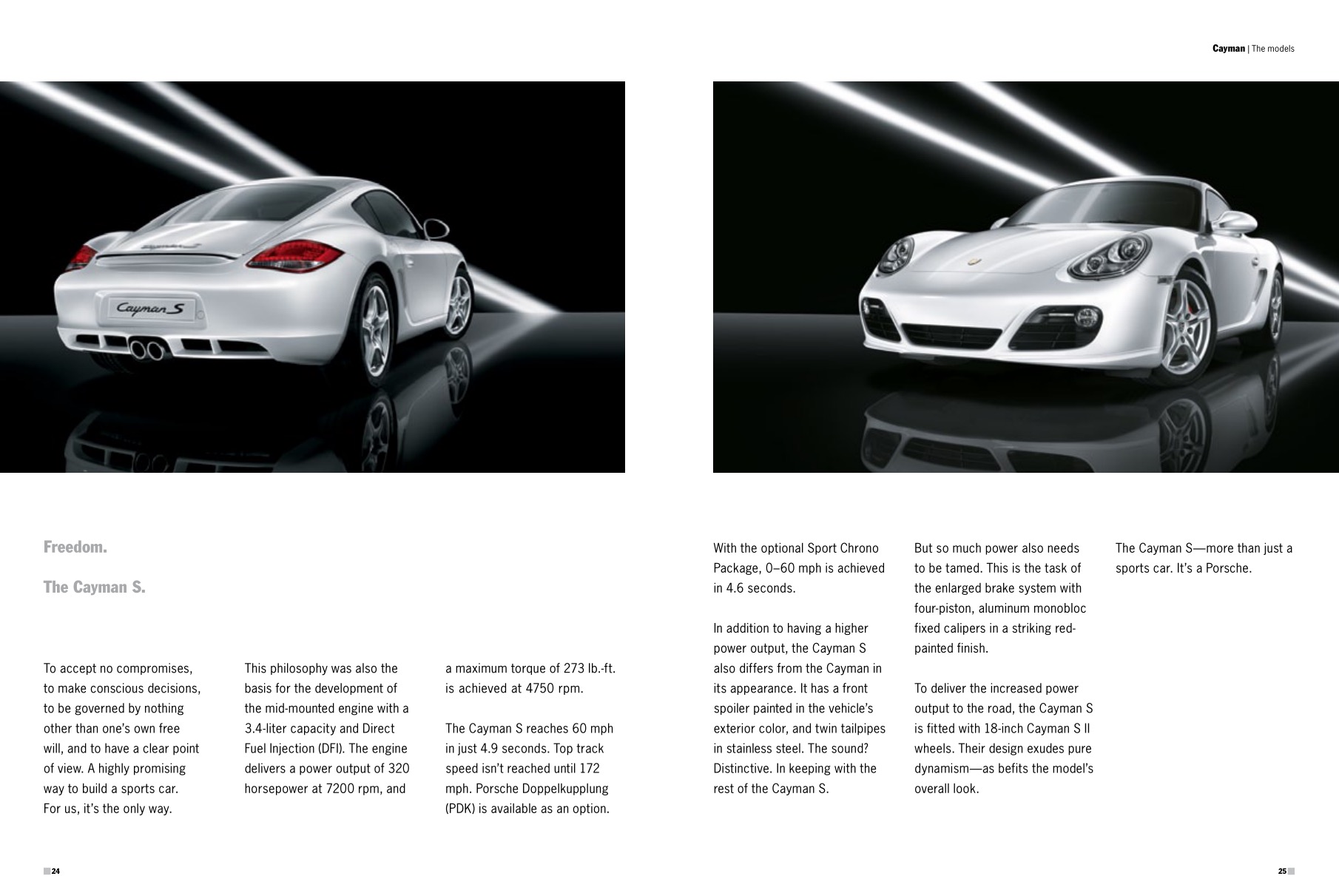 2012 Porsche Cayman Brochure Page 63